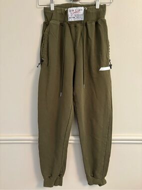 Adam Selman Olive Utility Drawstring Joggers